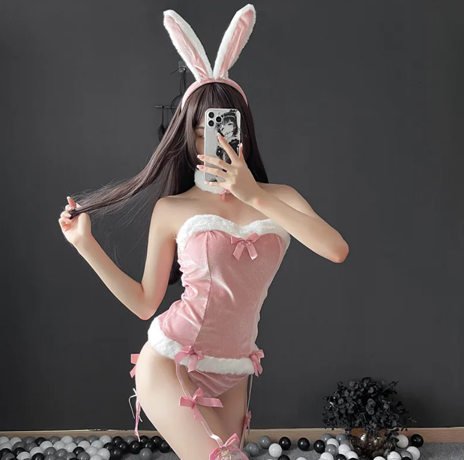 Conjunto de lencería de conejo para mujer