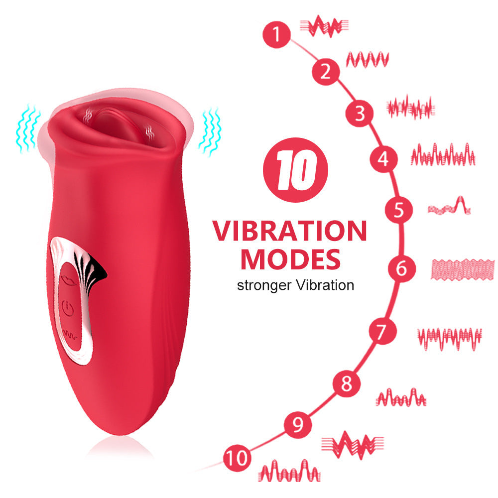 Stimulateur clitoridien vibrant multifréquence