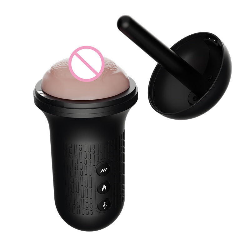 Heating Vibrating Male Masturbator Cup