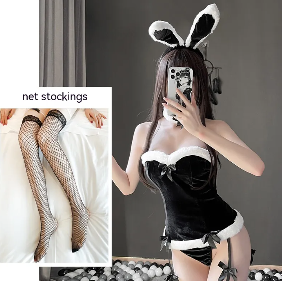 Conjunto de lencería de conejo para mujer