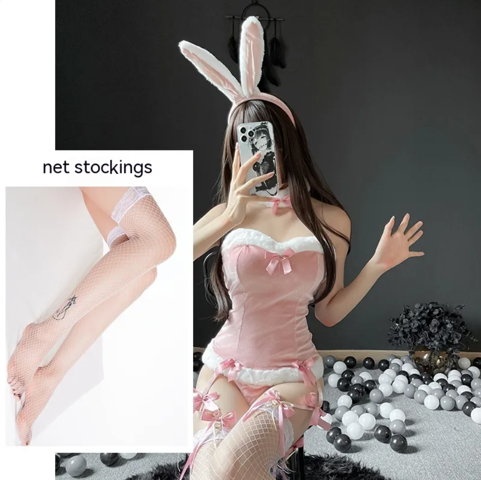 Conjunto de lencería de conejo para mujer